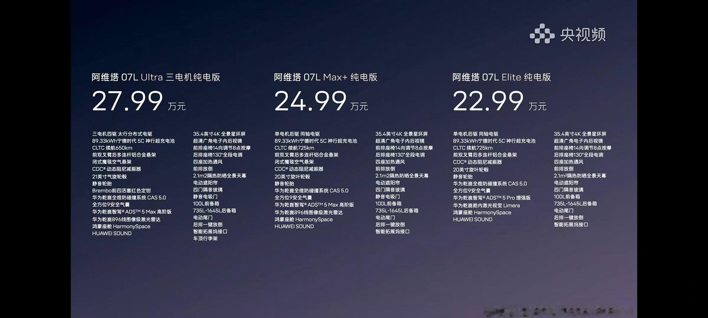 全系标配华为乾崑全维防碰撞系统的阿维塔07L，依托智能感知提前预判道路各类隐患，