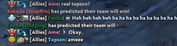 Topson直播偶遇ame，两人友好互动！这把被ame暴走水人带躺，Topson