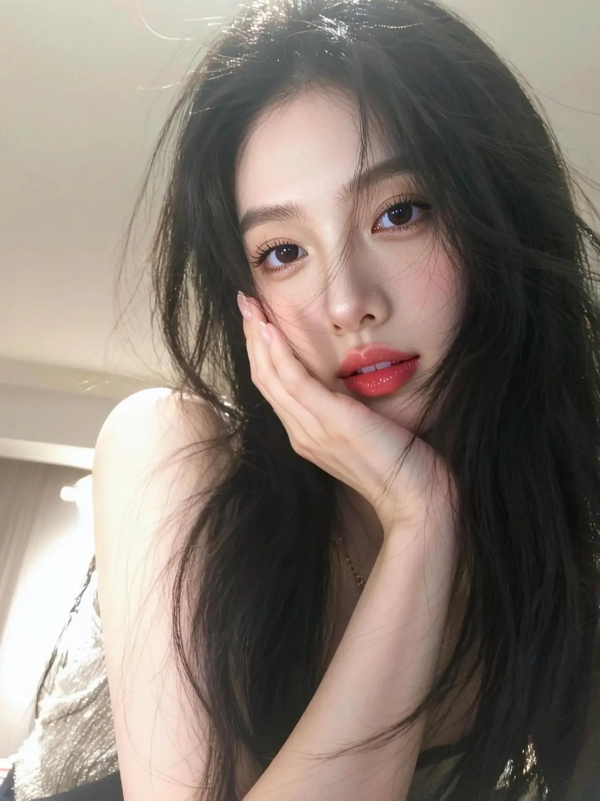 AI暗调氛围感自拍 ai创作 玩法合伙人计划 随变一拍都很夯 韩系姐姐妆