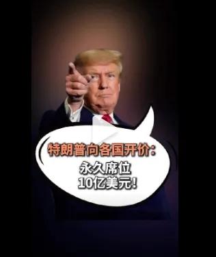 老先生，你已经80岁了，总统任期还剩下三年，却还在忙着开价10亿美元叫卖“和平委