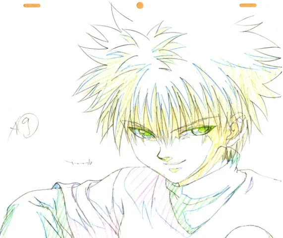 全职猎人 奇犽1999年动画原稿，旧版真的封神！ 