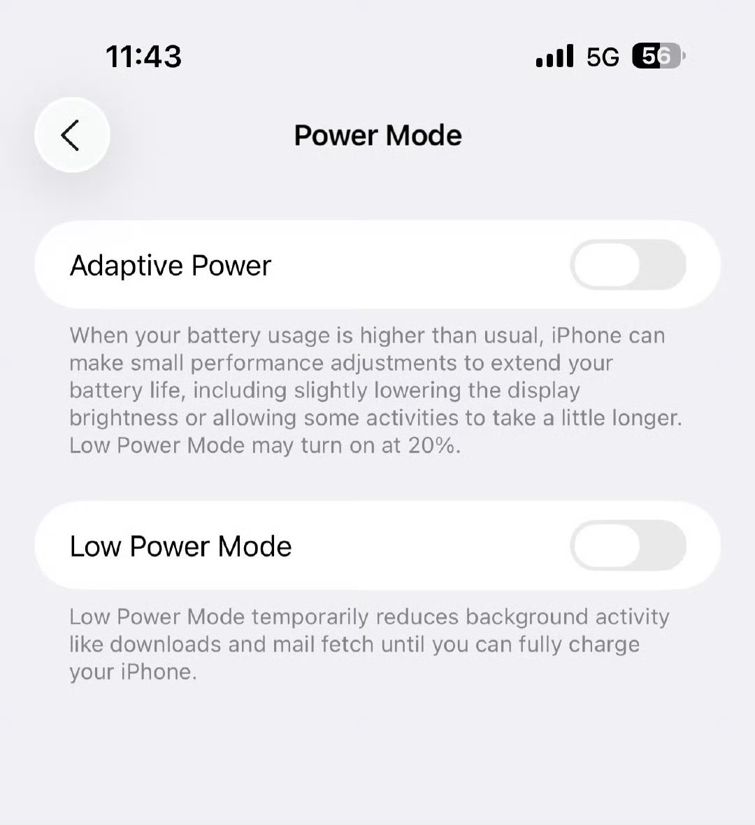 iOS 26 推出了自适应电源模式，这是一项由人工智能驱动的功能，可以优化性能以