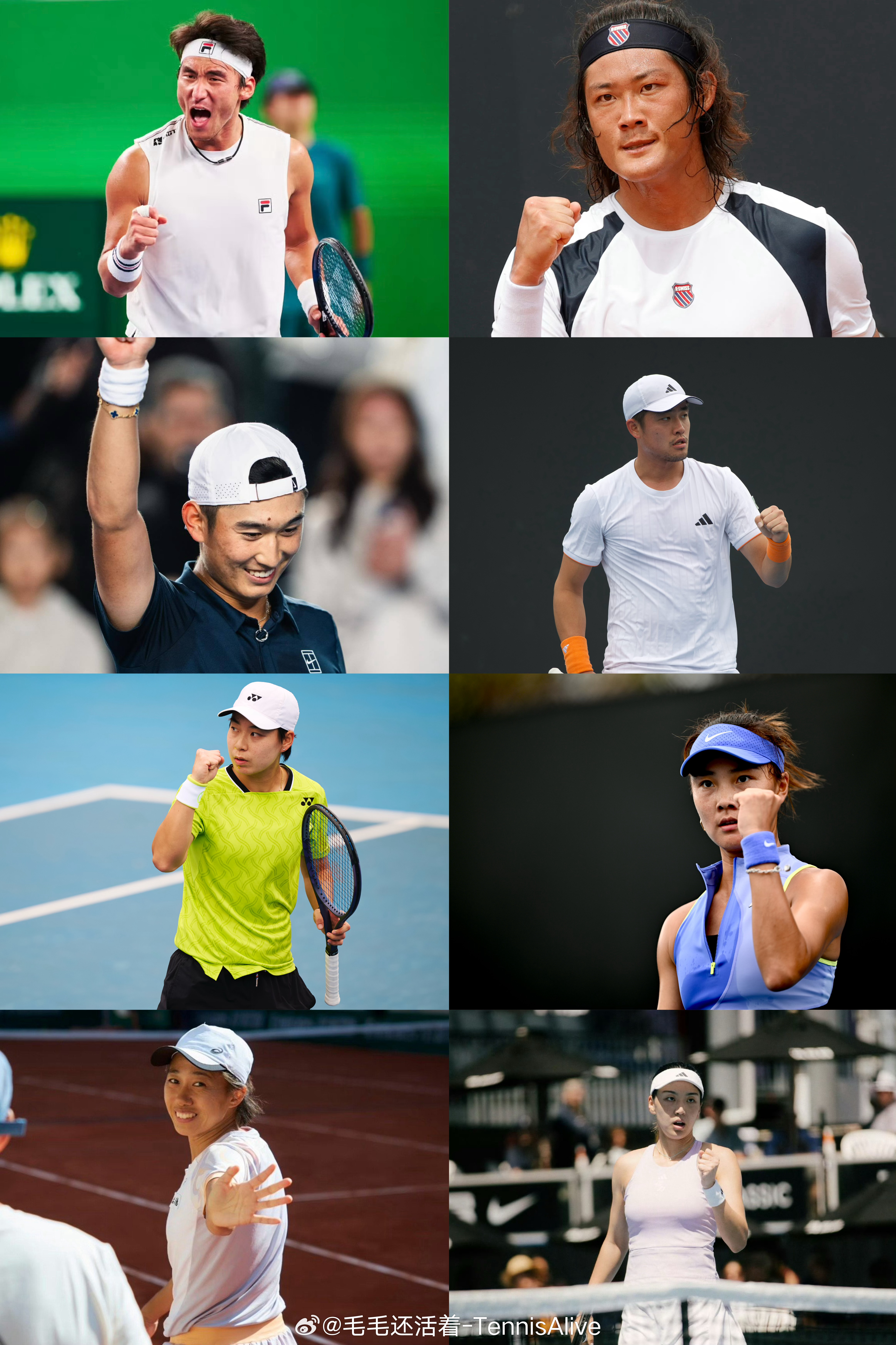 经过澳网2026 资格赛的努力。有8位中国大陆球员参加正赛。他们是：张之臻.吴易