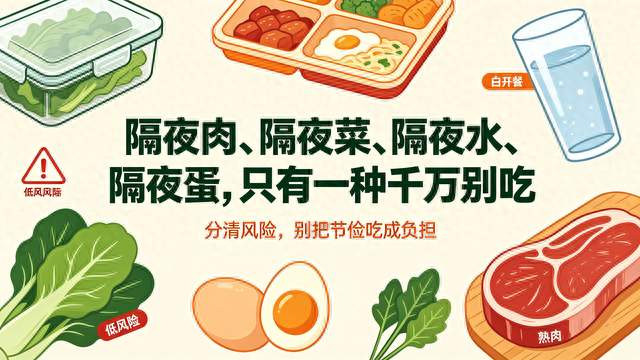 隔夜肉、隔夜菜、隔夜水、隔夜蛋，只有一种千万别吃