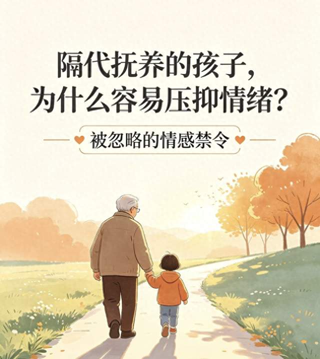 隔代抚养的孩子，为什么容易压抑情绪？被忽略的情感禁令
