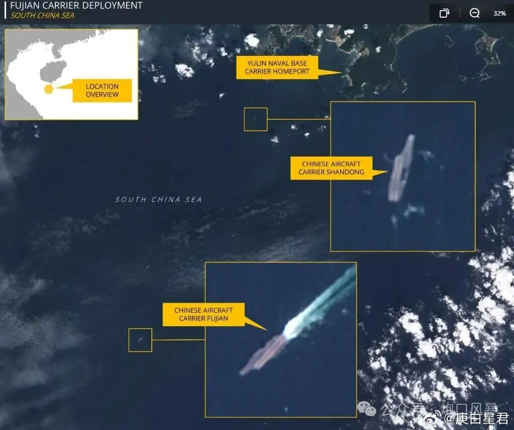 福建舰并非单独出海！卫星拍下振奋画面，双航母互降已经展开？央视近日发布视频，证实