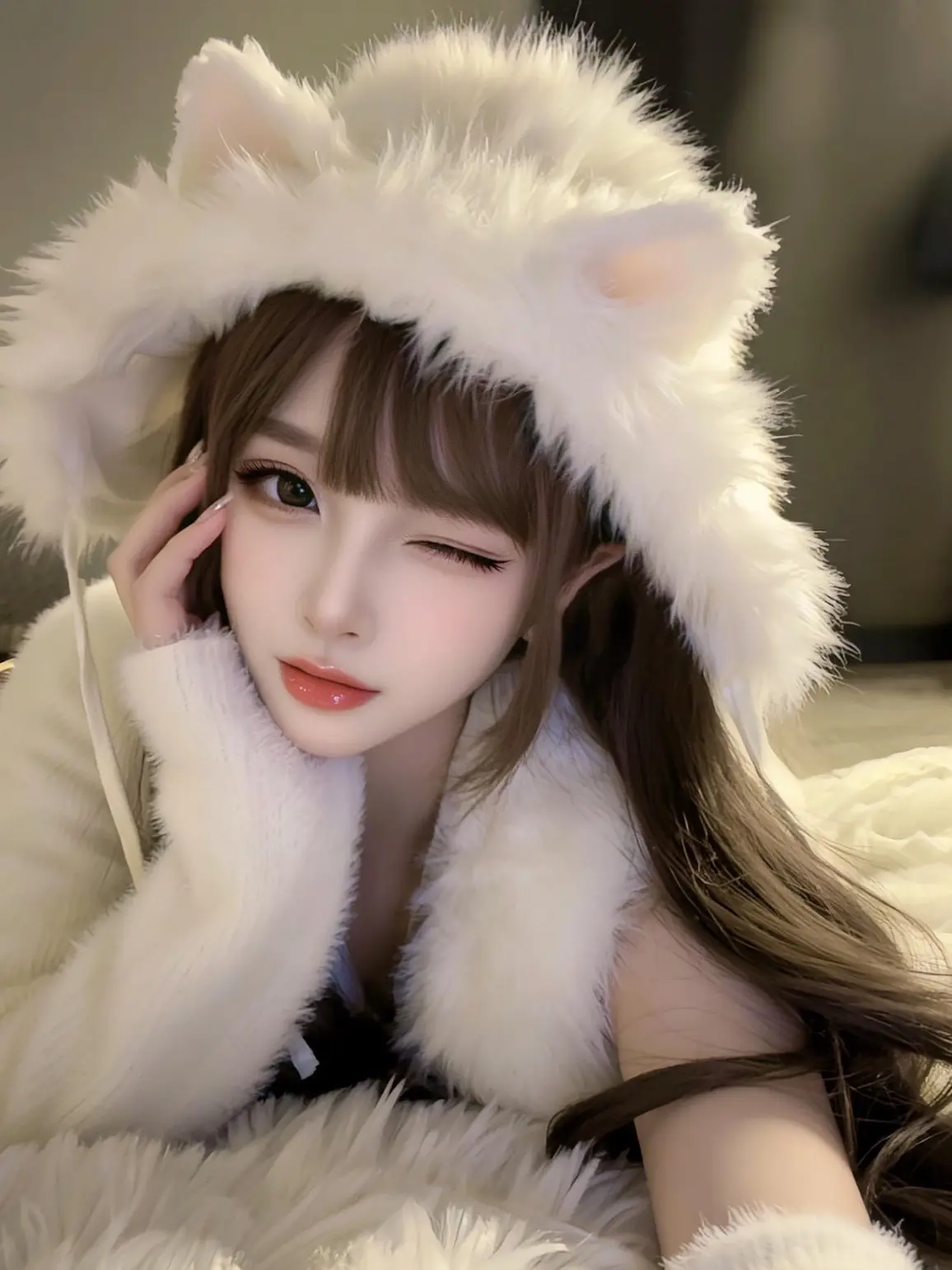 猫耳娘 甜御双修 甜美猫耳造型 毛绒系软萌风 猫系女友