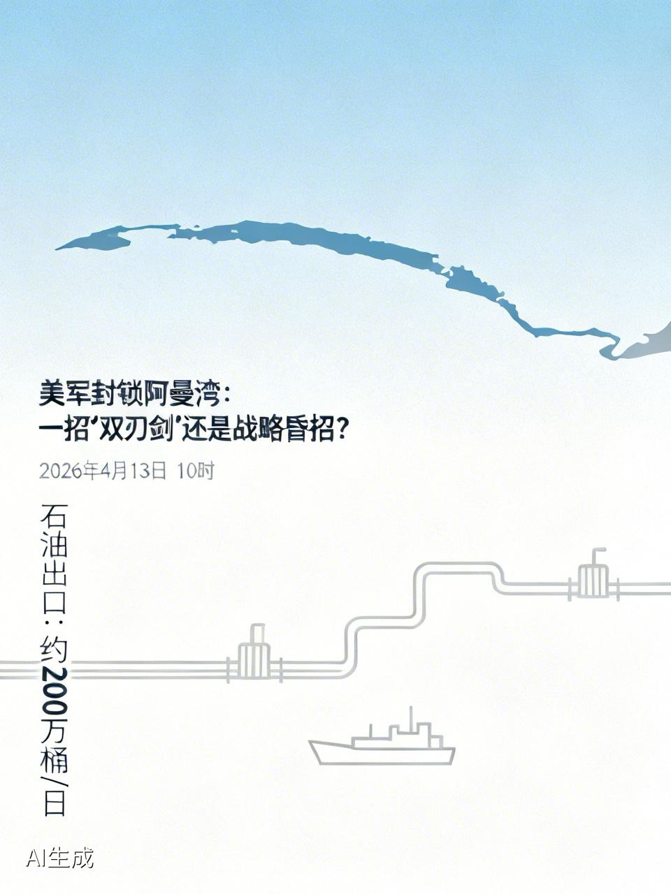美军封锁阿曼湾：一招“双刃剑”还是战略昏招？
2026年4月13日上午10时，美