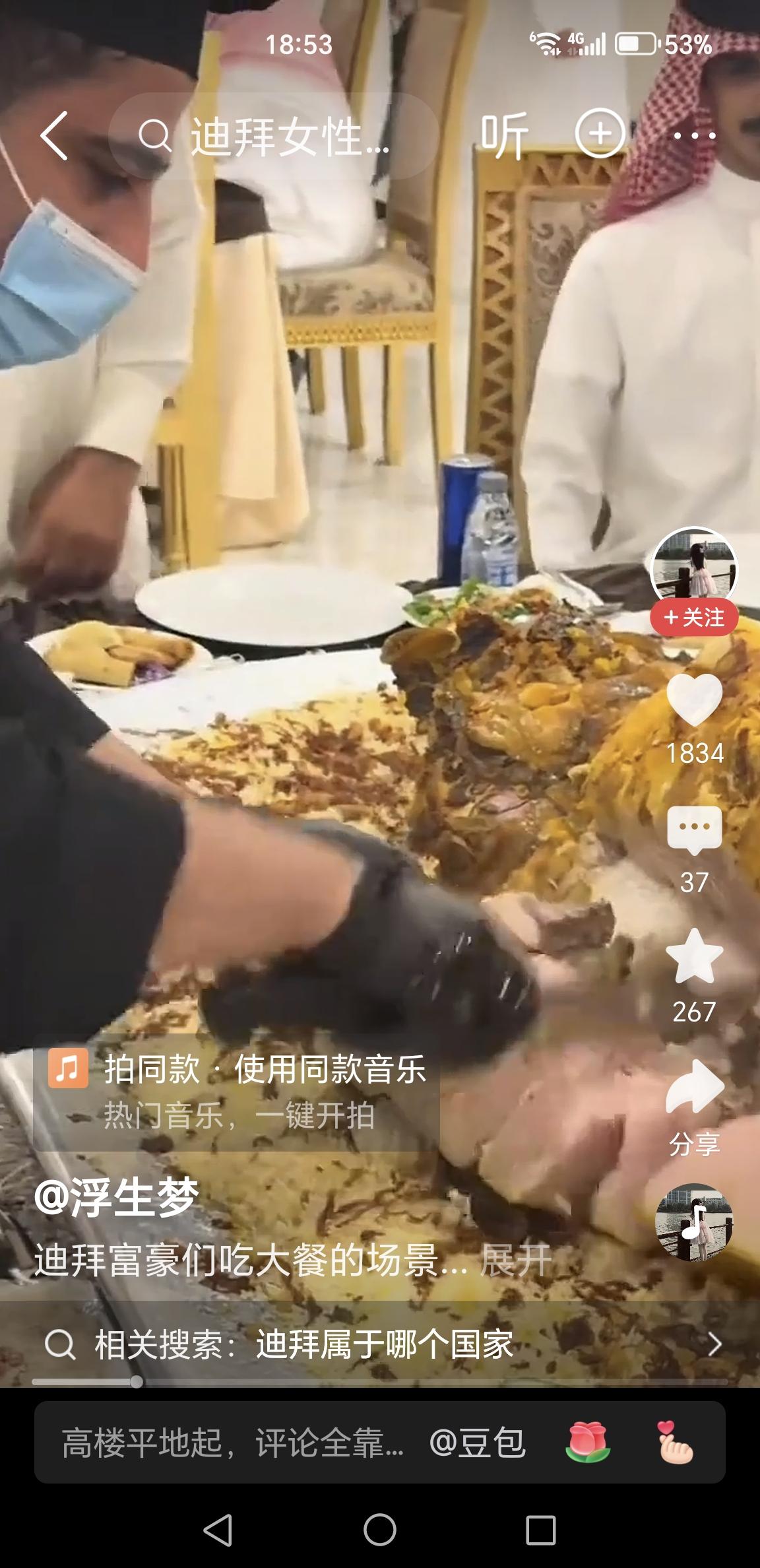 揭开沙特的双面面纱：石油王国的狂欢与隐忧

当镜头定格在露天铺展的大盘餐食、身着