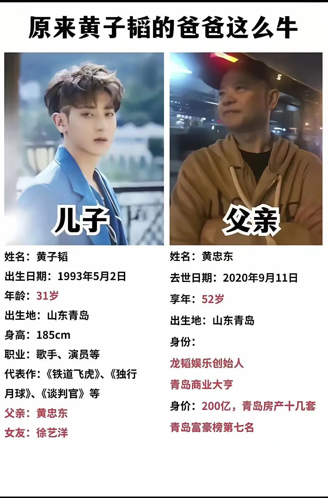 虎父才能无犬子，没有他爸就没有黄子韬的今天！还以为黄子韬是普通人家的孩子，然后历