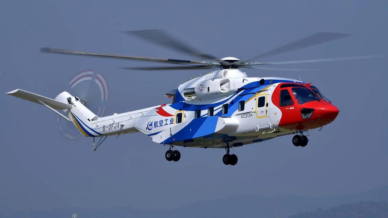 新型AC313A直升机，安装3台发动机——该机安装了3台 赛峰 SAFRN An