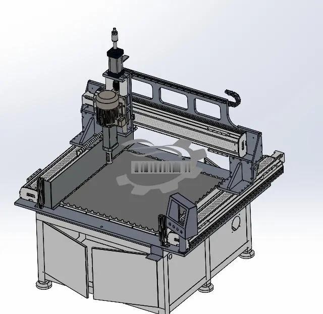 旋切压料机3D模型图纸下载_机械数模资料。图纸介绍 ：软木通过X Y轴坐标排列旋
