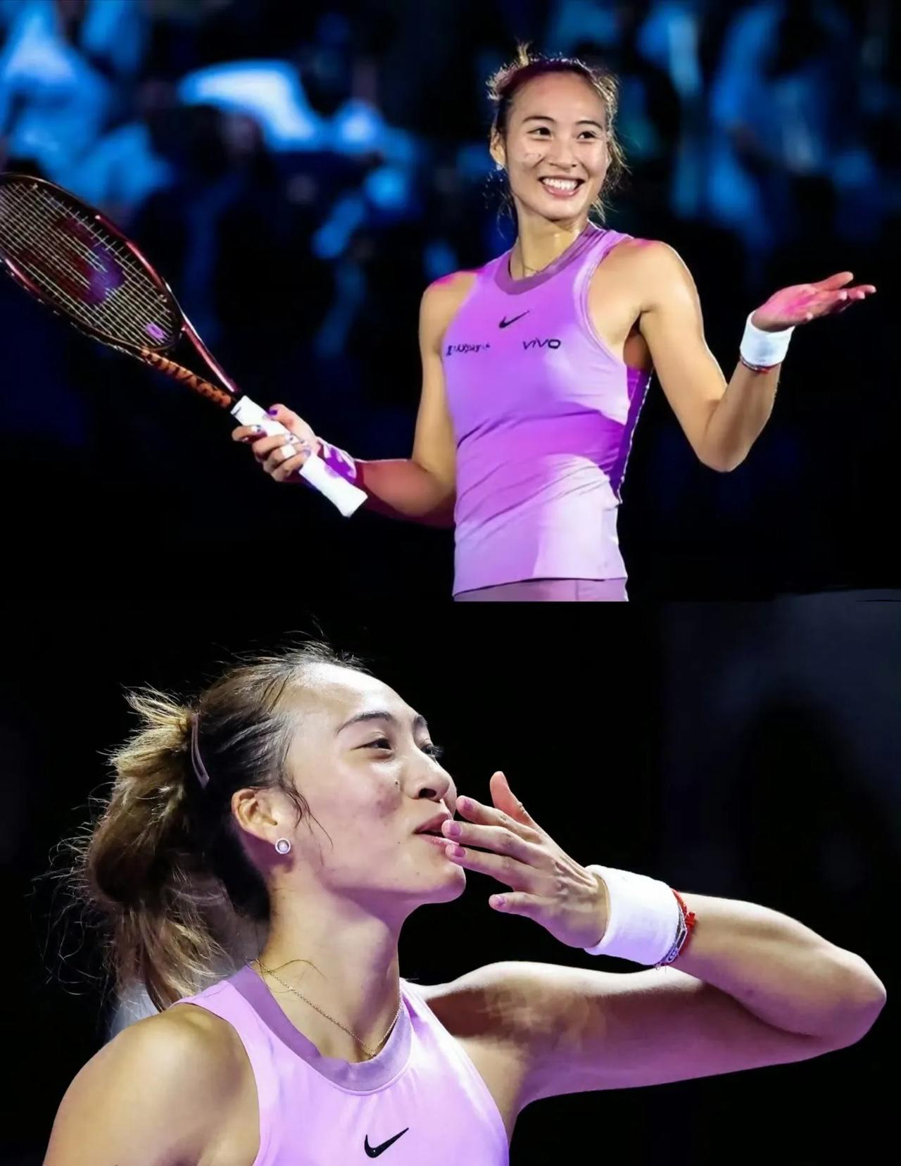 第一次参加总决赛就追平中国历史在该项比赛中的最好成绩。郑钦文自从获得奥运冠军以来