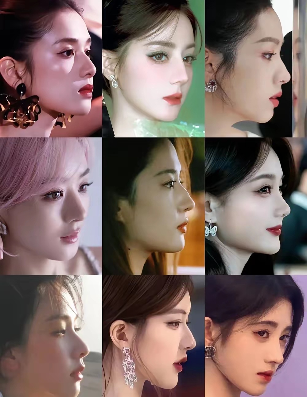 内娱9大权威脸鉴赏！张婧仪、迪丽热巴、周也、赵丽颖、刘亦菲、李一桐、陈都灵、赵露