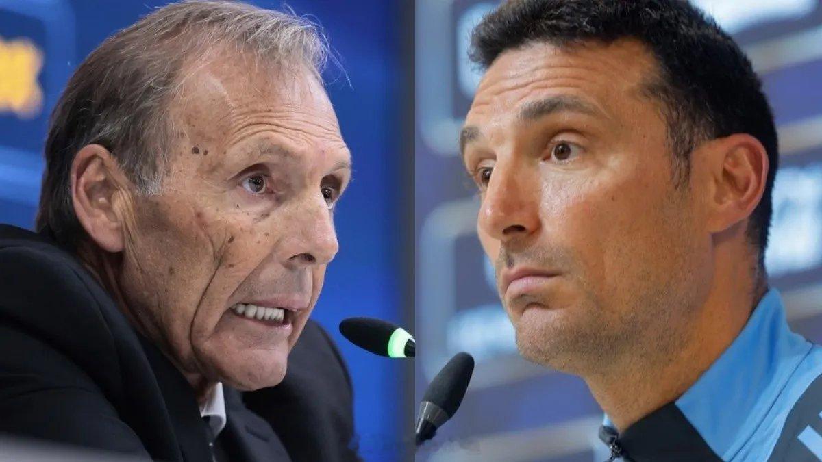 新闻发布会上斯卡洛尼谈到了博卡主帅鲁索的去世🗣️“昨天，我们收到了米格尔（鲁索