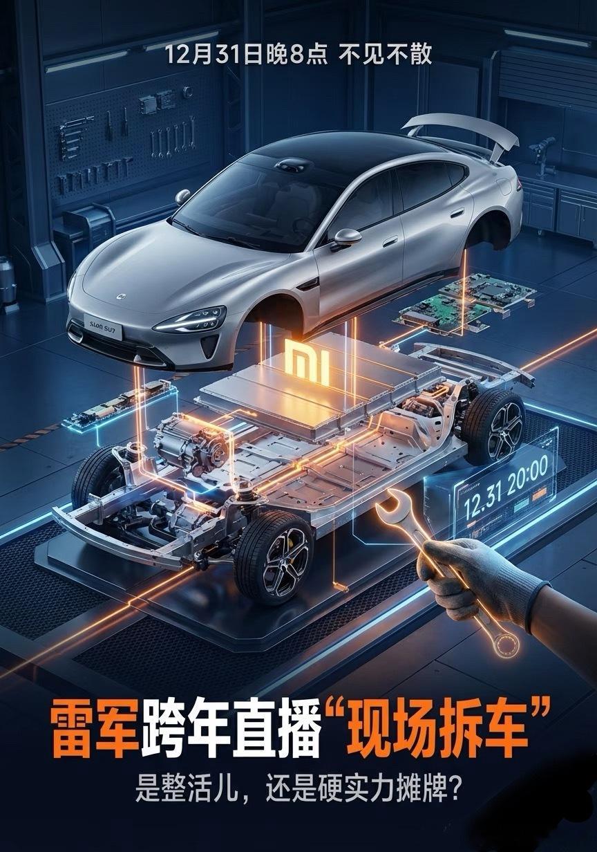 雷军直播上热搜，现场拆车 小米创始人雷军身上的标签，实在是太多了，只要一讲话，那