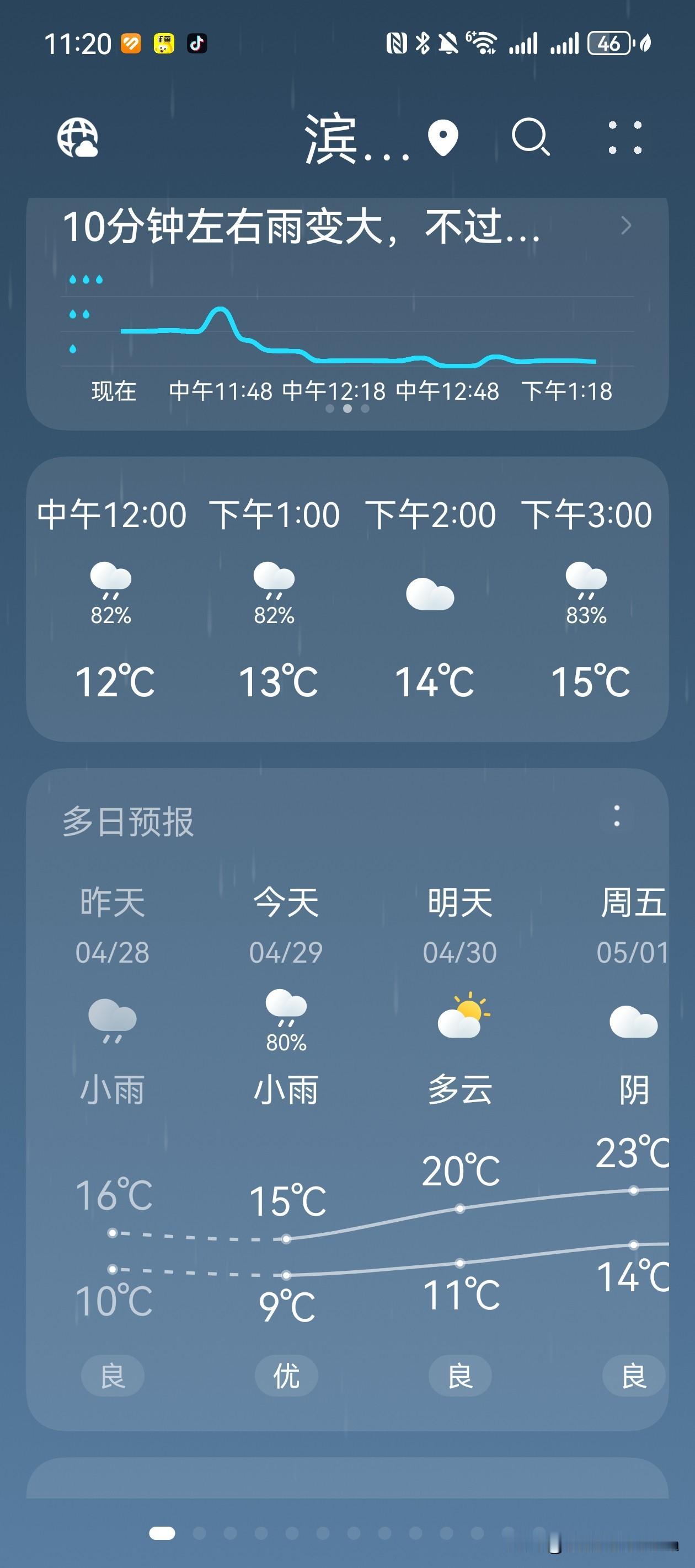 无锡连续下了两天的雨，打乱我的计划。
我本来打算昨天或今天一号线去一趟南禅寺，去