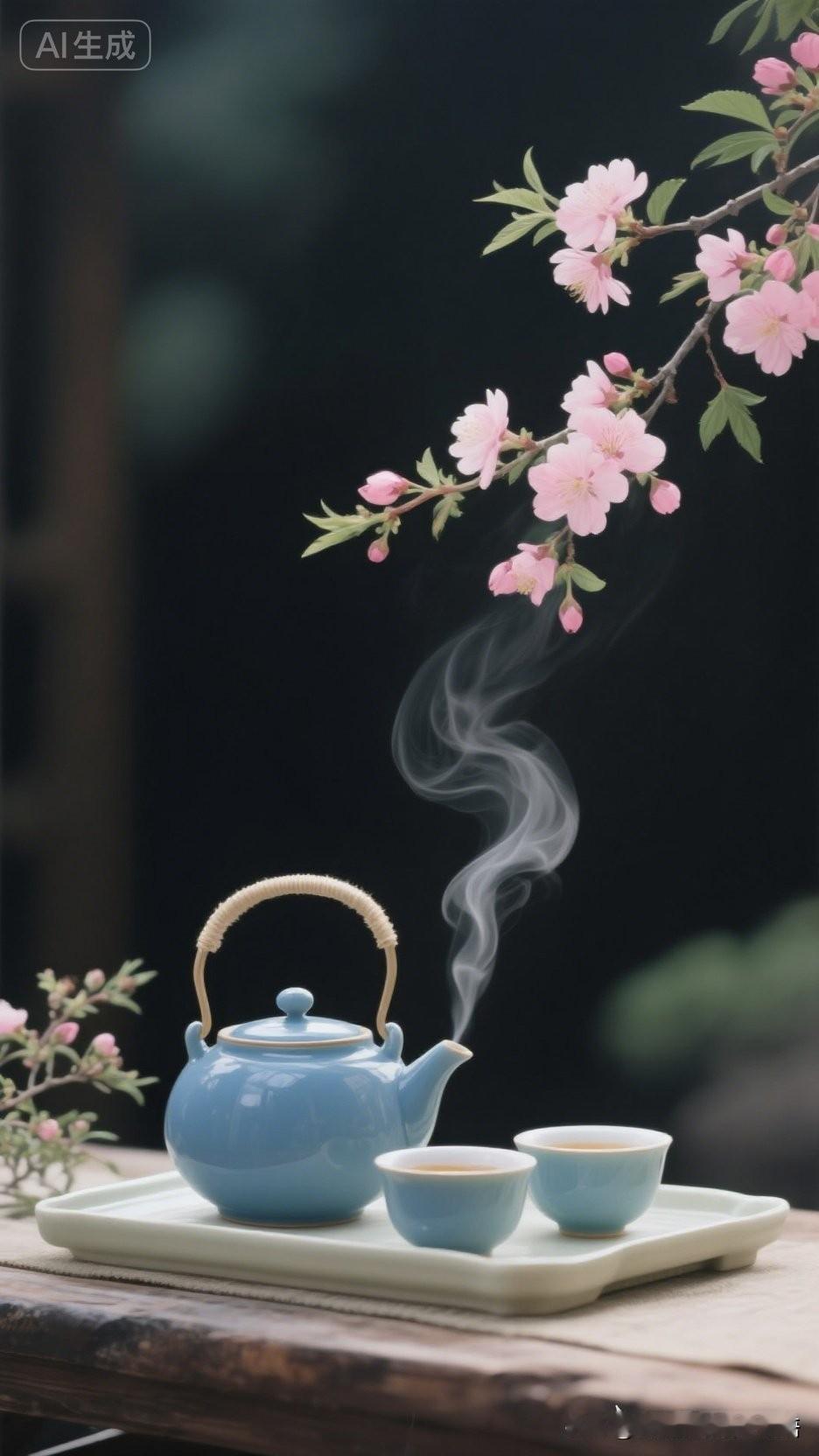 茶香袅袅，春意盎然，静享美好时光。茶香里的从容 茶香意境