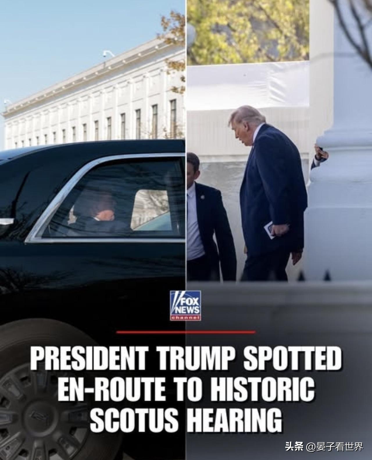 特朗普正前往最高法院参加关于出生公民权的高风险听证会，创造历史！
——这标志着他