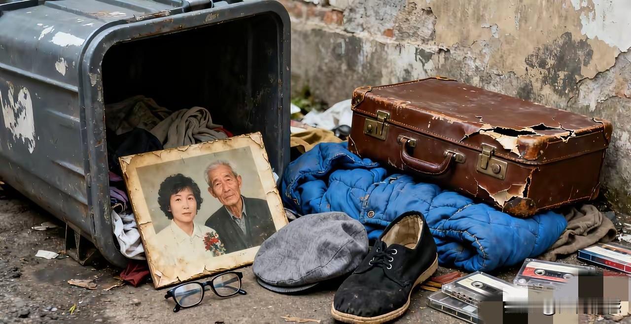 人离开了这个世界，除了留给儿女的真金白银之外，一切好像都没有价值了，连自己的照片