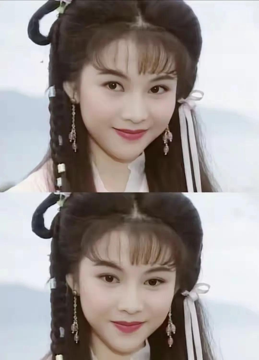 蔡少芬年轻的时候太美了，上了年纪都看不到了曾经的惊艳。