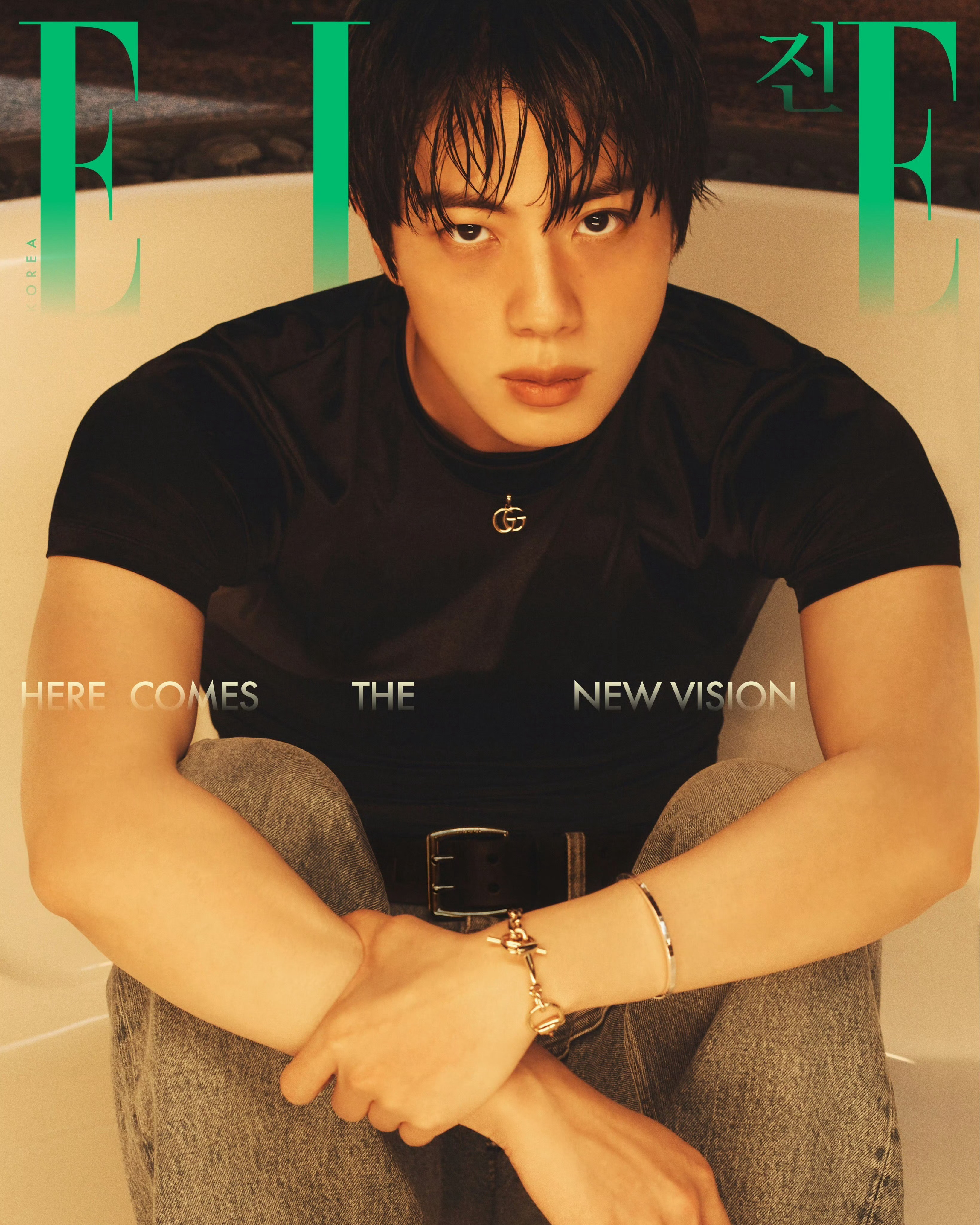 JIN✖️ELLE Korea 八月刊封面 封面大片