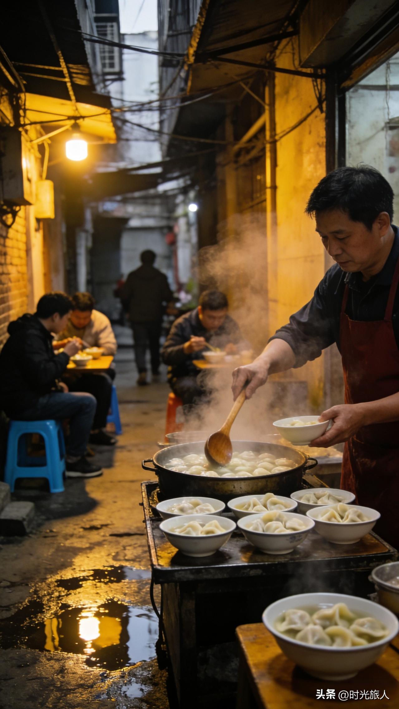 家人们谁懂啊！
刚在巷口嗦了碗热馄饨，热气腾腾的，葱花香直往鼻子里钻，脑子里突然