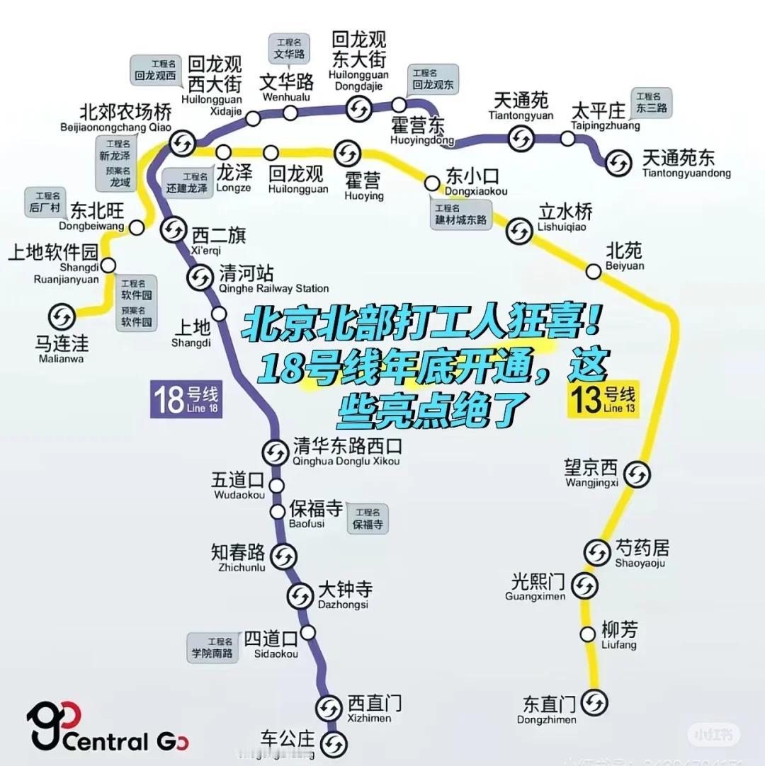 北郊农场可以站外换乘到13号线吗？
如上
站内换成不行，站外换乘也可以啊…….