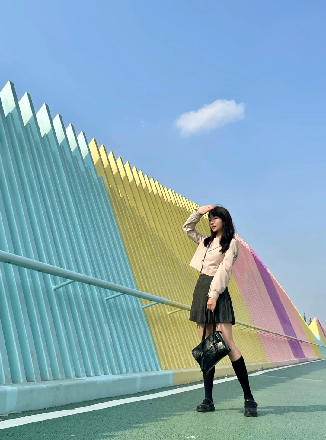 成都超美马卡龙桥🌈闭着眼睛拍都能出片📸