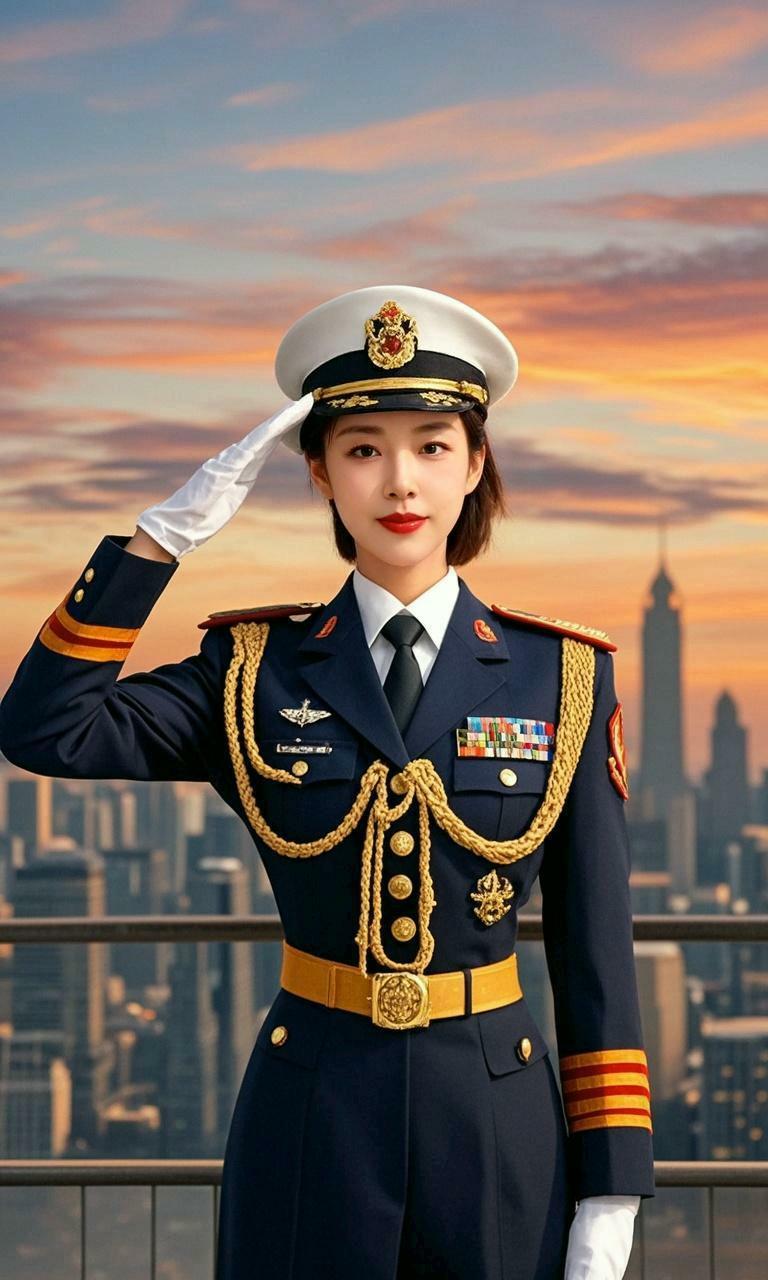 AI军礼致敬时刻