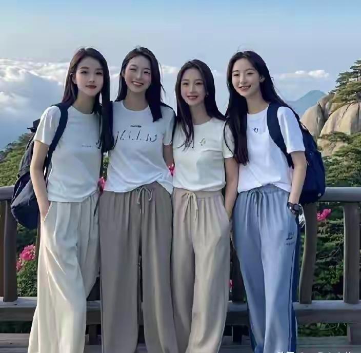 图中四位青春靓丽的小姑娘，虽然她们各有千秋，你说让你挑选一个，你会怎么选择？