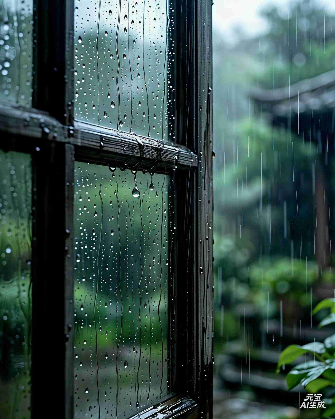 我的今日状态：💰期待暴富
我这里的天气：🌧下雨
雨滴敲打窗棂，洗净尘埃，世界
