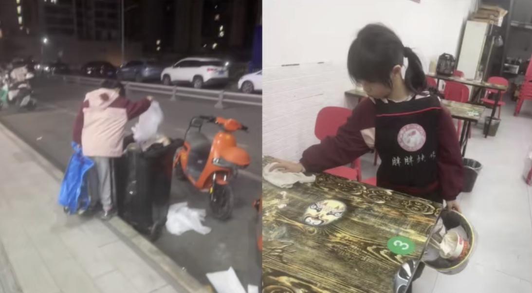 无奈的妈、爱哭的爸、先天打工圣体的娃。刷到贵州有个小女孩，平时不爱读书也不写作业