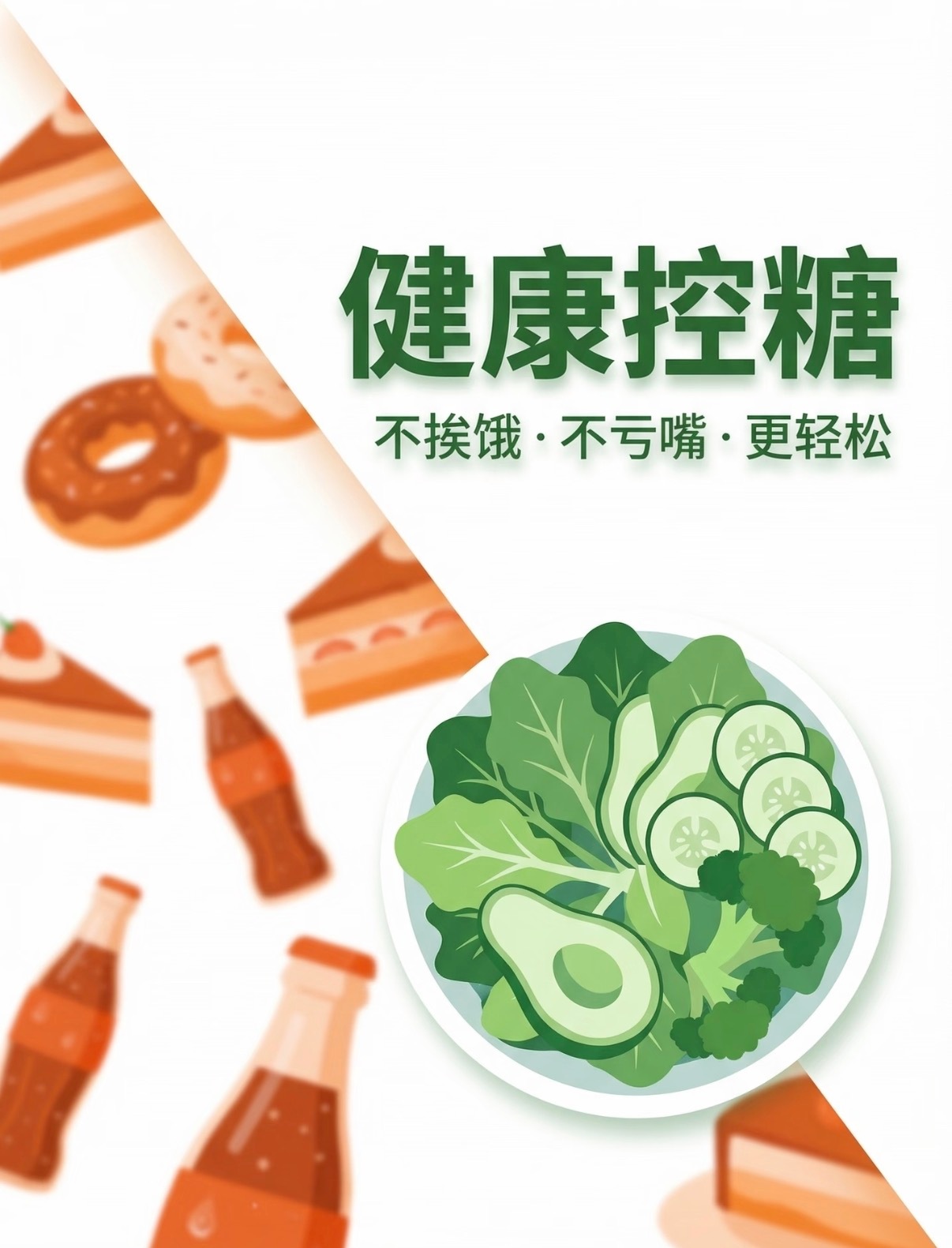 门诊上常有家人委屈地问我：“邱医生，查出血糖高，我天天水煮菜配西北风，快饿成仙了