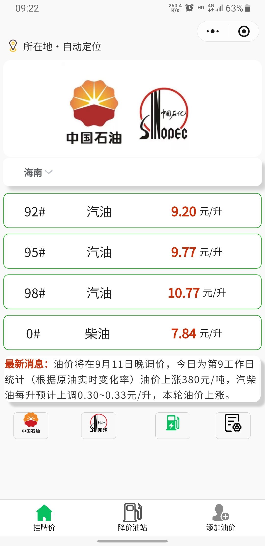 油价当前接近110美元的油价，对我们会产生很大的影响，油价涨幅不断升高，出行成本