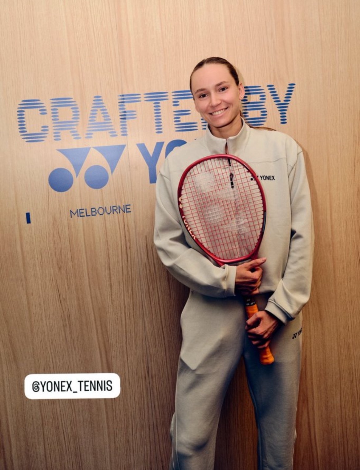 网球talking大会澳网2026yonex与网球 莱巴金娜出席尤尼克斯在墨尔本