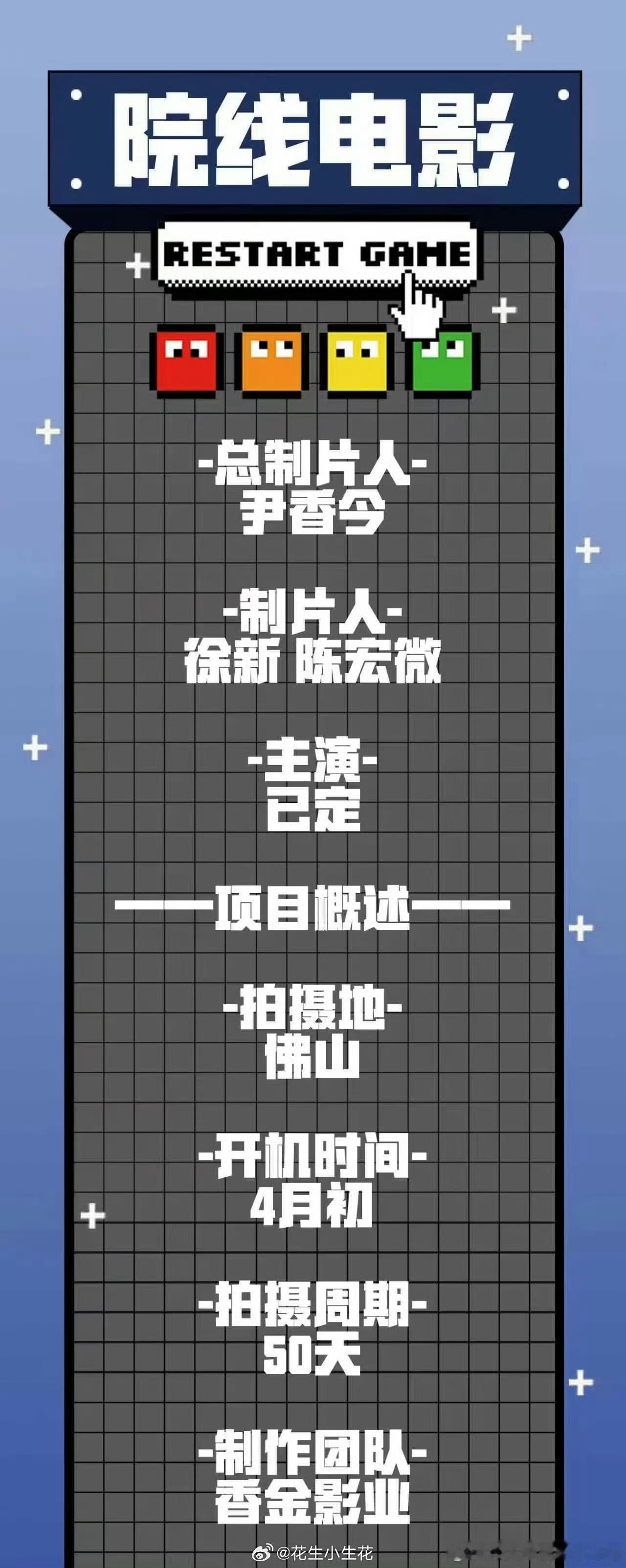张艺谋儿子指导的电影《绝命循环》4.10已开机仪式，拍摄50天主演：范丞丞、赵今