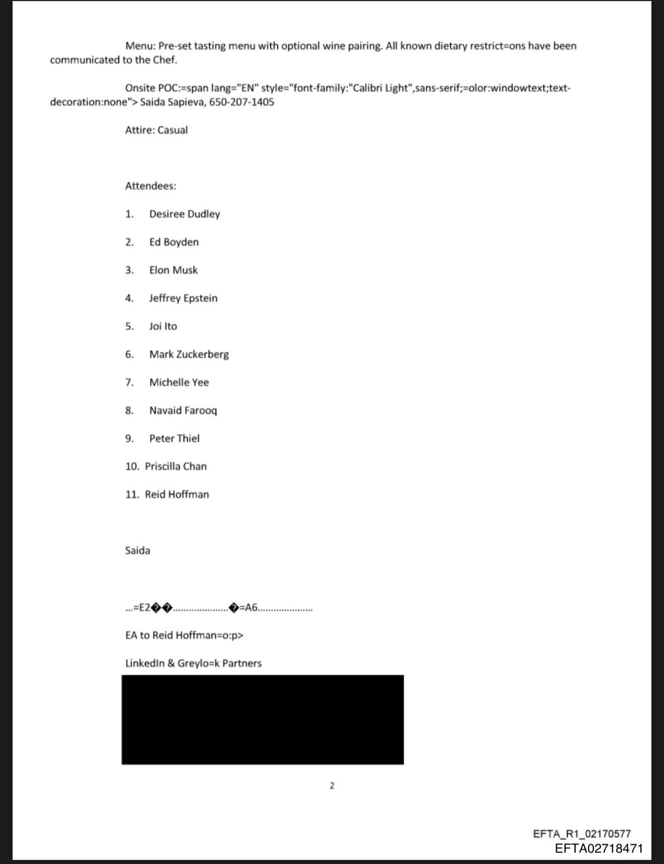 爱泼斯坦组织的晚宴热点现场爱泼斯坦