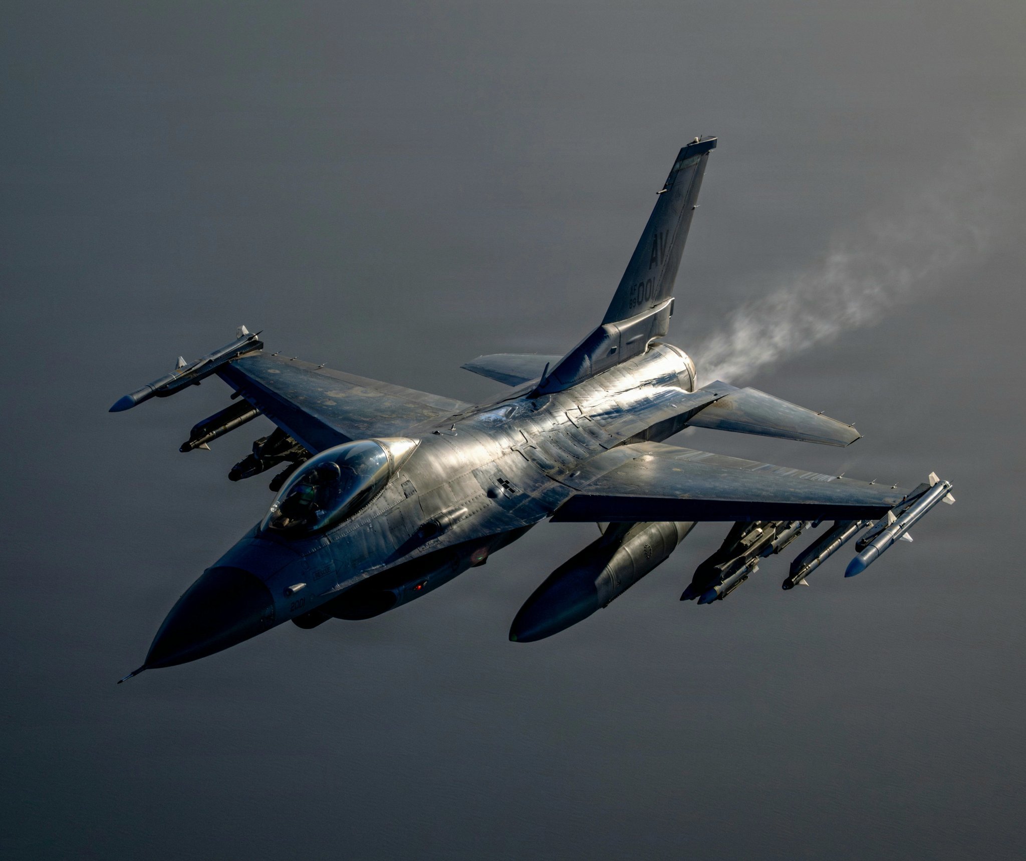 2026年6月3日，一架隶属美国空军第555战斗机中队”的F-16CM战斗机（8
