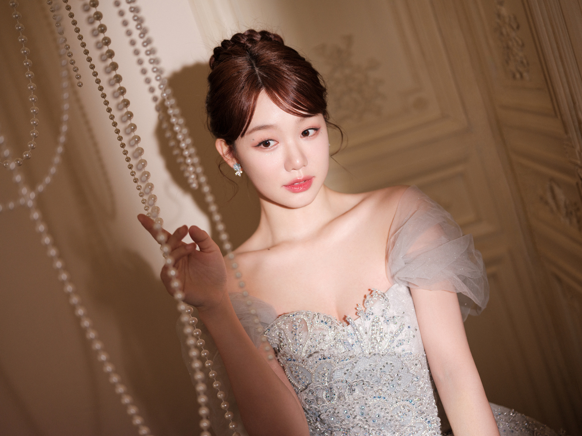 徐梦洁，薄纱轻盈，浪漫的八音盒公主。徐梦洁