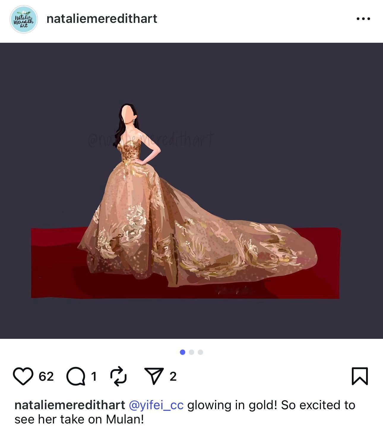 刘亦菲 lyf 花木兰 Ins上刘亦菲花木兰全球二创不断，nataliemere