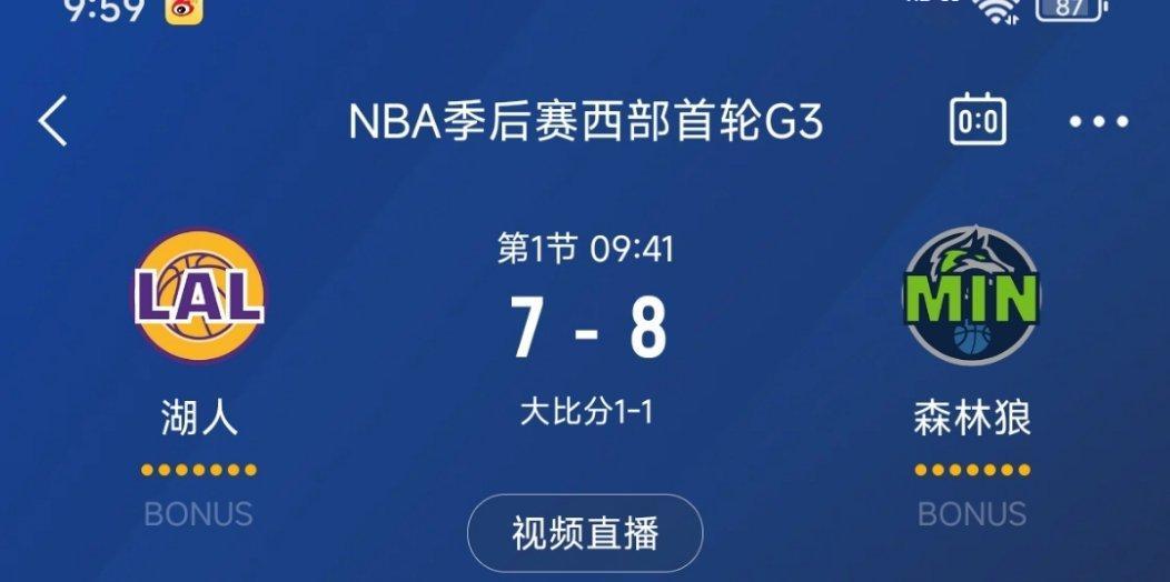 进入暂停，湖人7-8森林狼！森林狼vs湖人 ​​​