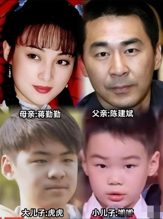 蒋勤勤年轻时的颜值，可以用倾国倾城来重视形容，陈建斌虽然不是什么大帅哥，但看起来