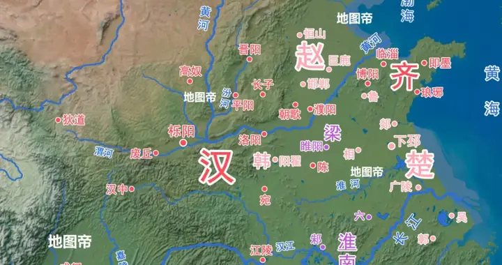 刘邦的陵墓像金字塔？看地图一目了然