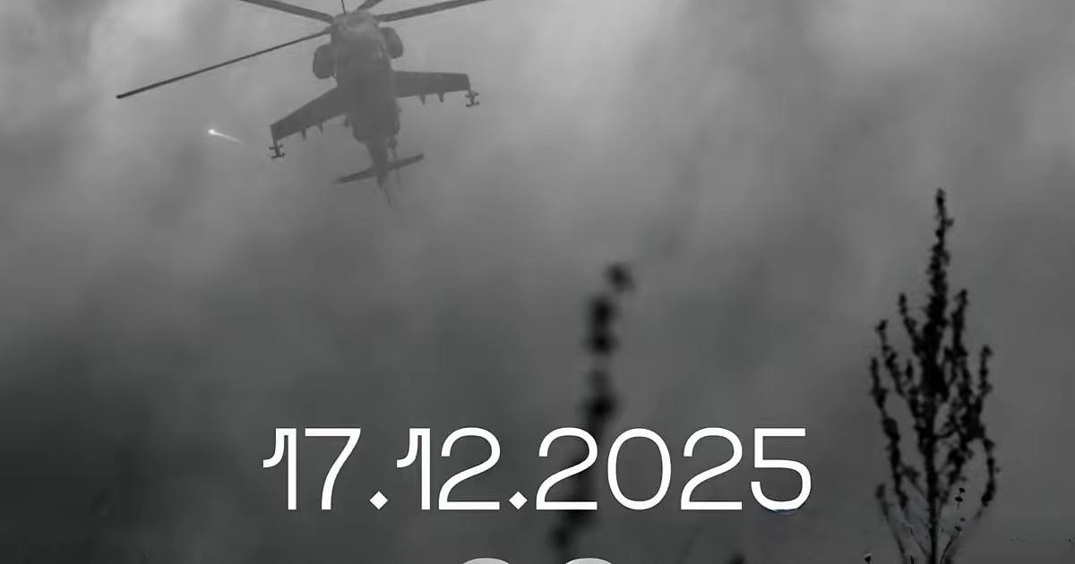 乌军在一次战斗任务中损失一架米-24直升机：机组人员全部遇难。

​12月17日