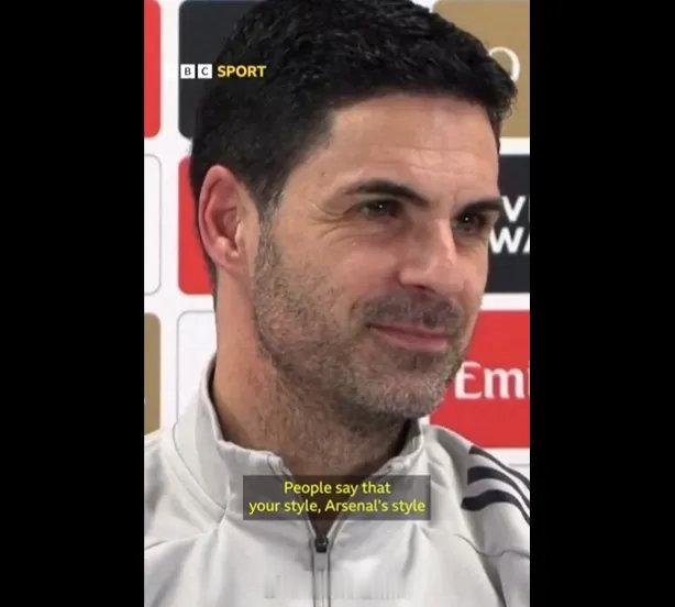 记者在新闻发布会上问阿尔特塔：人们说阿森纳现在的风格有点难以让人激动……阿尔特塔