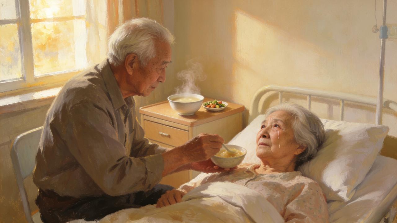 一位老人令人深思的感悟：

当年华褪尽，需要人守在病榻前时，才会真正懂得：最终能