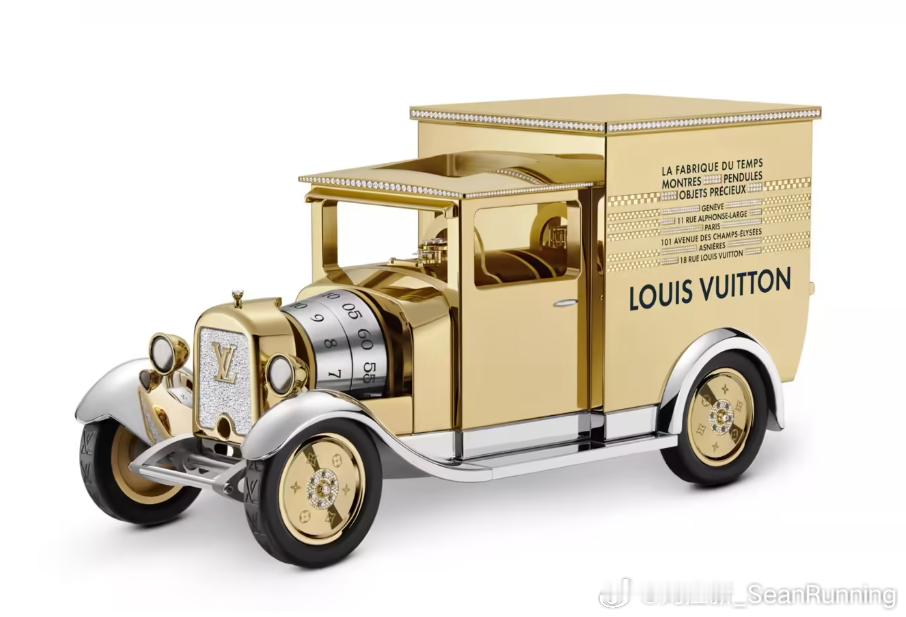 贫穷限制了我的想象力！LV刚刚推出了一款限量的卡车座钟，镶嵌1695颗钻石、共 