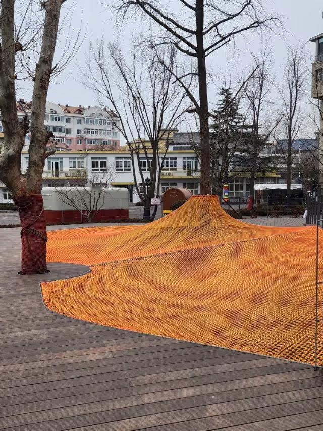 冬季树木为什么用绳子“绑”起来呢？
冬季用绳子绑住树木是一种常见的园林保护措施，