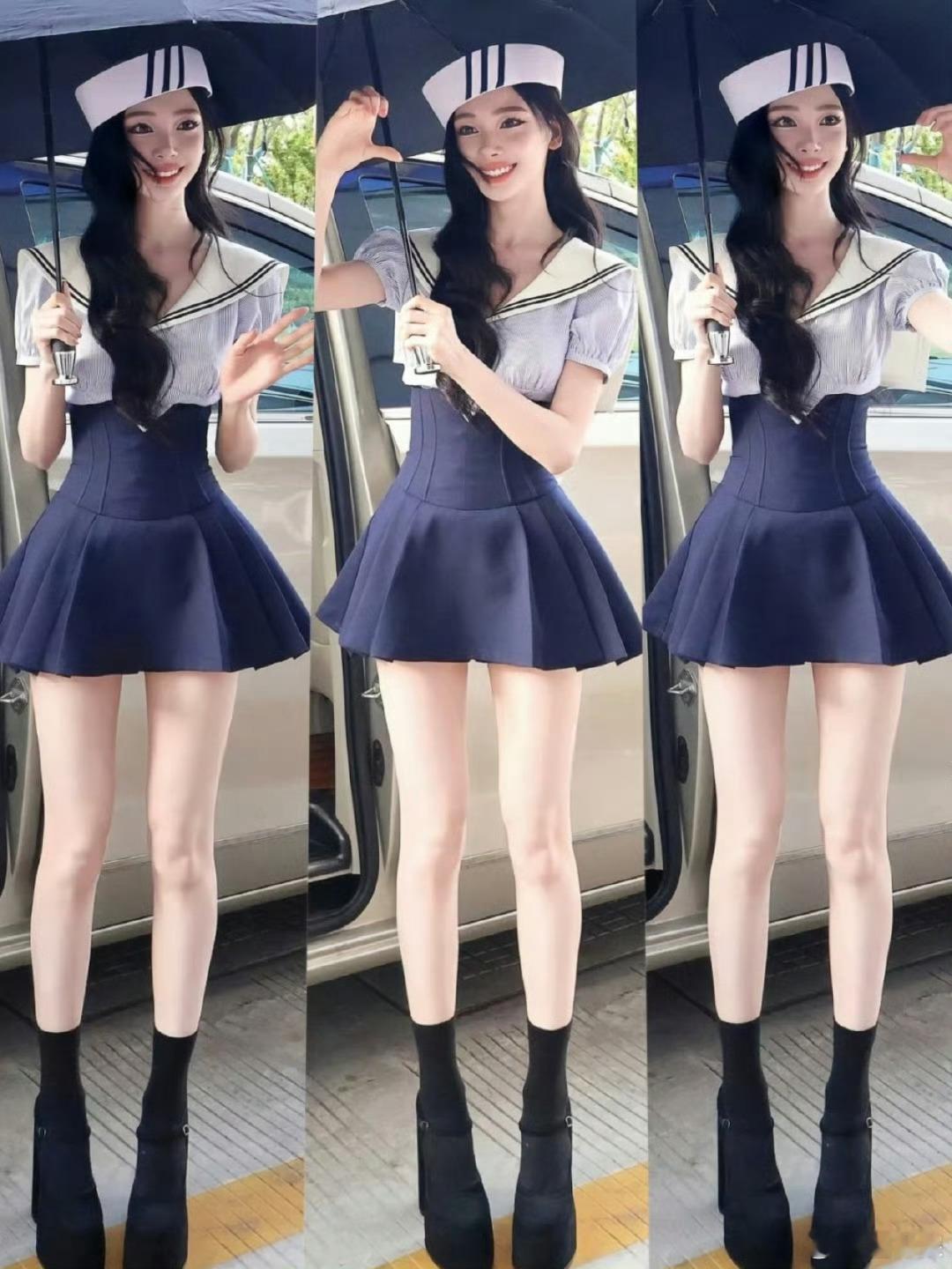 易梦玲水手服 我的老天爷 好美啊梦玲[给你小心心] ​​​